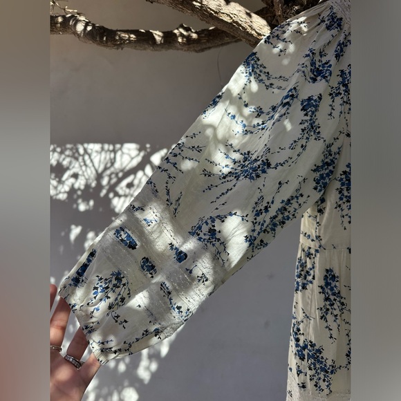 The Great. The Hideaway Floral Tiered Midi Dress - Picture 8 of 10